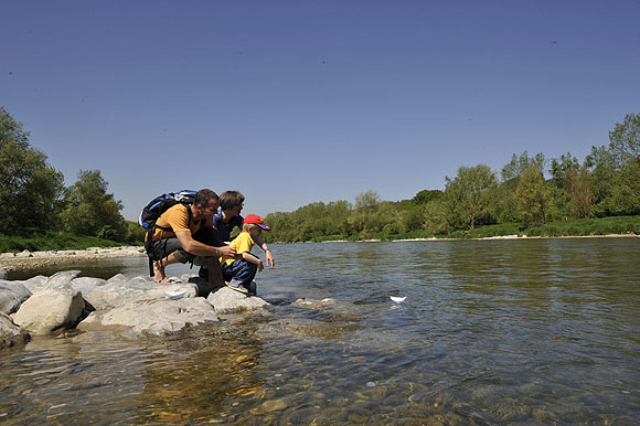 Flussbaden in der Thur. Foto: Thurgau Bodensee