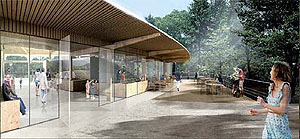 Eingangsfront der Gedenkstätte