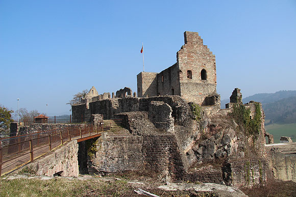 Hochburg, Oberburg vom Hohen Werk aus gesehen