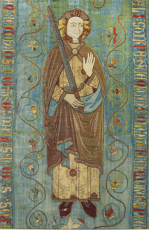 Anniversartuch für Holmger Knutsson, 1. Hälfte 15. Jh.