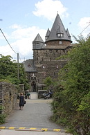 Burg Stahleck von der Bergseite aus