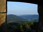 Blick von der Plattform der Burg Hohengeroldseck nach Westen