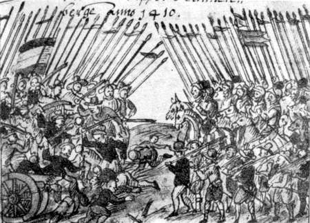 Schlacht von Tannenberg, aus Handschrift Celle (Dissertation Udo Arnold 1967)