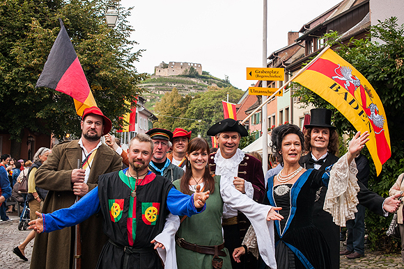 Zu den Stadtgeschichten - kurz STAGES - in Staufen verwandelt sich die Fauststadt jedes Jahr im September in ein begehbares Geschichtsbuch. &copy; Philipp von Ditfurth