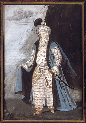 Kostümbild des Türkenlouis aus Schgloss Favorite