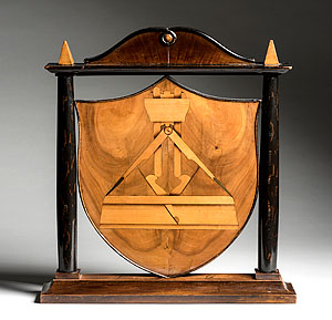 Zunftzeichen der Schreiner. Foto Gaul/BLM