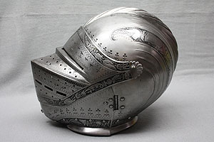 Restaurierter Helm (Heidelberg). Foto: Michael Koepff/SSG