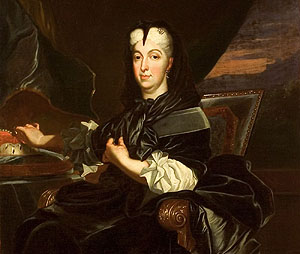 Porträt der Markgräfin Sibylla Augusta. Schloss Rastatt. Foto: Armin Weischer, SSG/LMZ.