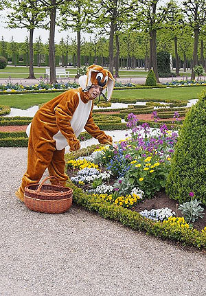 Osterhoppeln im Schwetzinger Schlossgarten