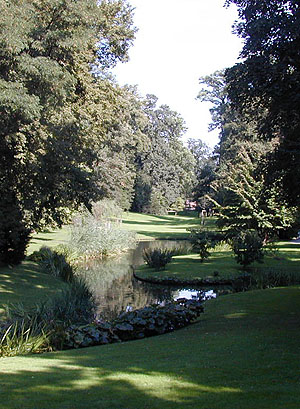 Schlossgarten Schwetzingen: Das Wiesentälchen, Betandteil des englischen Landschaftsgartens.