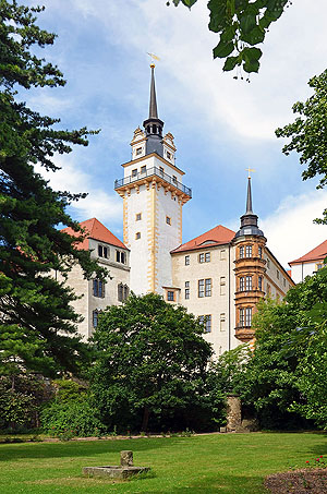 Schloss Hartenfels in Torgau auf einem Plateau über der Elbe - Foto: Andreas Schmidt 