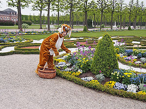 Ostereierjagd im Schwetzinger Schlossgarten. Foto: Schlossverwaltung Schwetzingen