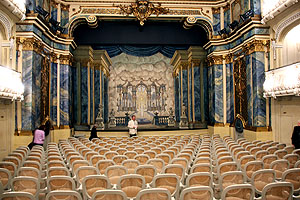 Schloss Schwetzingen, Schlosstheater, Blick zur Bühne. Foto: kulturer.be