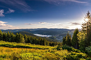 Blick vom Hochfirst zum Titisee