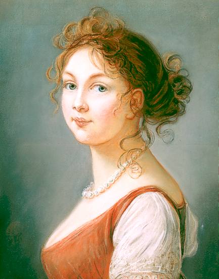 Elisabeth Vig�e-Lebrun, K�nigin Luise von Preu�en. Pastell, 1801